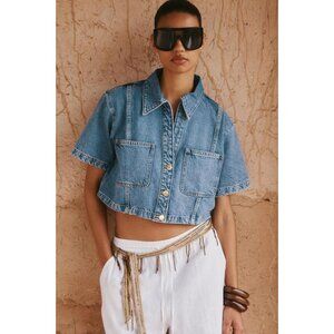 ZARA Z1975 SHORT DENIM SHIRT